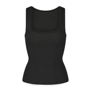 Skims Cotton Rib Tank - Soot